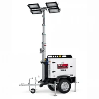 Turn de lumina GENMAC Sibilla TM8K-M5 4x320W LED 166200 lumeni, trailer tractare omologat rutier