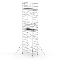 ProTUBE L10 Schela mobila profesionala din aluminiu H lucru 9,8m ProTUBE L10 Schela mobila profesionala din aluminiu H lucru 9,8m