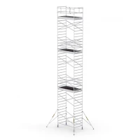 ProTUBE L14 Schela mobila profesionala din aluminiu H lucru 13,8m ProTUBE L14 Schela mobila profesionala din aluminiu H lucru 13,8m