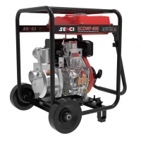 Motopompa ape curate SENCI SCDWP-80E diam. 3″ Diesel, DE, rezervor 12.5L, roti transport
