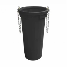 RS Tub standard pentru evacuare deseuri, TEKCNOPLAST (NEGRU)