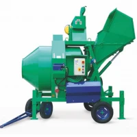 Betoniera cu automatizare BIR 1250ELCV motor 400V 9 kW 1250 l 24 m³/h lopata incarcare vibrator bena