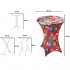 Set 4 Huse masa evenimente, Quasar & Co.®, huse elastice, rotunde, fete de masa pentru cocktail si catering, d 70-75 cm, h 82 cm, multicolor [3]