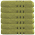 Set 6 prosoape baie Quasar & Co.®, 100% bumbac, 450 g/mp, 70 x 140 cm, verde lime [2]