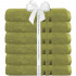 Set 6 prosoape baie Quasar & Co.®, 100% bumbac, 450 g/mp, 70 x 140 cm, verde lime [3]