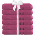 Set 6 prosoape baie Quasar & Co.®, 100% bumbac, 450 g/mp, 70 x 140 cm, fucsia [3]