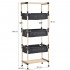 Raft modular universal, Quasar & Co.®, etajera cu 2 polite si 3 compartimente, lemn, 50 x 28 x 120 cm, natur [2]