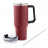 Cana termos cu maner si pai, Quasar & Co.®, cu capac To Go, pentru bauturi calde/reci, otel inoxidabil, 1.2 L, rosu [3]