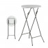 Masa evenimente Quasar & Co., banchet/catering, picioare metal pliabile, inalta, rotunda, d 60 cm, h 110 cm, ABS/metal, alb [3]