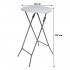 Masa evenimente Quasar & Co., banchet/catering, picioare metal pliabile, inalta, rotunda, d 60 cm, h 110 cm, ABS/metal, alb [4]