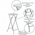 Masa evenimente Quasar & Co., banchet/catering, picioare metal pliabile, inalta, rotunda, d 60 cm, h 110 cm, ABS/metal, alb [8]