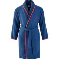 Halat de baie, Nautica Marlin, unisex, 550 g/mp, 100% bumbac, S, bleumarin