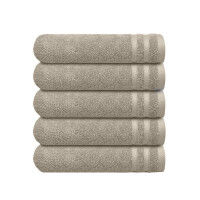 Set 5 prosoape de maini, Nautica Crew, 100% bumbac, 550 g/mp, 50 x 30 cm, bej