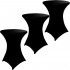 Set 3 huse masa evenimente, Quasar & Co.®, huse elastice, fete de masa elastice pentru masa cocktail, d 75-85 cm, h 110-120 cm, negru [2]