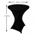 Set 3 huse masa evenimente, Quasar & Co.®, huse elastice, fete de masa elastice pentru masa cocktail, d 75-85 cm, h 110-120 cm, negru [7]