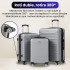 Set 3 trolere Quasar & Co.®, S/M/L, valize cu fermoar antifurt, bagaje cu cifru, maner telescopic, geamantane cu 4 roti duble silentioase 360°, ABS 2.8 mm extradur, captuseala buretata, cate 2 compartimente cu buzunar, LINE, argintiu [8]