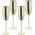 Set 4 pahare sampanie, Quasar & Co.®, otel inoxidabil, h 25 cm, 260 ml, golden [2]