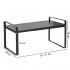 Raft universal depozitare, Quasar & Co.®, extensibil, multifunctional, suprapozabil, 24-41 x 18 x 28 cm, metal, negru [12]