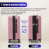 Set 3 trolere Quasar & Co.®, S/M/L, valize cu fermoar antifurt, bagaje cu cifru, maner telescopic, geamantane cu 4 roti duble silentioase 360°, ABS 2.8 mm extradur, captuseala buretata, cate 2 compartimente cu buzunar, LINE, roz pudrat [2]