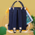 Rucsac, Quasar & Co.®, pentru mamici si bebelusi, compartimentat, textil, 37 x 27 x 16 cm, galben-bleumarin [5]