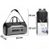 Geanta smart business pentru voiaj, Quasar & Co.®, compartiment special pentru transport costum si pantofi, 54 x 32 x 29 cm, gri/negru [12]