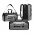 Geanta smart business pentru voiaj, Quasar & Co.®, compartiment special pentru transport costum si pantofi, 54 x 32 x 29 cm, gri/negru [4]