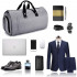Geanta smart business pentru voiaj, Quasar & Co.®, compartiment special pentru transport costum si pantofi, poliester, 57 x 34 x 33 cm, gri deschis [7]