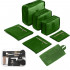 Set 7 huse organizare bagaj si o gentuta cosmetice calatorie, Quasar & Co.®, pretabile voiaj, accesorii valiza/troler, verde [4]