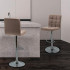 Set 2 scaune bar, Quasar & Co.®, inalt, inaltime reglabila, rotativ, sistem rotire 360°, picior antiderapant, baza cromata, suport fix metalic pentru picioare, pretabil bucatarie, piele ecologica, MODO, bej [7]