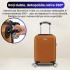 Troler cabina avion Quasar & Co.®, 40x30x20cm, bagaj de mana, troller cu cifru, valiza 4 roti duble detasabile 360°, fermoar antifurt, maner telescopic lung, geamantan din ABS extradur, captuseala buretata, 2 compartimente, buzunar, SMART, camel [7]