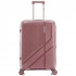 Troler mediu extensibil Quasar & Co.®, 66x43x27-31cm, bagaj de cala, troller cu cifru, valiza cu fermoar antifurt, maner telescopic lung, geamantan cu 4 roti duble silentioase 360°, PP, rezistent, 2 compartimente cu buzunar, AERO, roz pudrat [2]