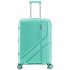 Troler mediu extensibil Quasar & Co.®, 66x43x27-31cm, bagaj de cala, troller cu cifru, valiza cu fermoar antifurt, maner telescopic lung, geamantan cu 4 roti duble silentioase 360°, PP, rezistent, 2 compartimente cu buzunar, AERO, verde [2]
