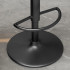 Scaun de bar Quasar & Co.®, rotativ, sistem rotire 360°, inalt, reglabil pe inaltime, suport picioare, scaune pretabile bucatarie, metal/piele ecologica/burete, CLEO, beige [6]