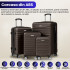 Set 4 trolere Quasar & Co.®, XS/S/M/L, valize cu fermoar antifurt, bagaje mana/cala, cu cifru, maner telescopic, geamantane cu 4 roti duble silentioase 360°, ABS, cate 2 compartimente cu buzunar, LINE, dark coffee [6]