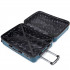 Set 4 trolere Quasar & Co.®, XS/S/M/L, valize cu fermoar antifurt, bagaje mana/cala, cu cifru, maner telescopic, geamantane cu 4 roti duble silentioase 360°, ABS, cate 2 compartimente cu buzunar, SMART, albastru petrol [10]