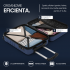 Set troler cabina si rucsac Quasar & Co.®, 55x38x21cm/44x30x15-25 cm, bagaj de mana, troller cu rucsac calatorie avion, Priority Pack, Vega-Line, ABS/pes, bleumarin [7]