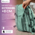 Set troler cabina si rucsac Quasar & Co.®, 55x38x21cm/43x30x20 cm, bagaj de mana, troller cu rucsac calatorie avion, Priority Pack-SMART, ABS/pes, turcoaz [4]