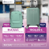 Set troler cabina si rucsac Quasar & Co.®, 55x38x21cm/43x30x20 cm, bagaj de mana, troller cu rucsac calatorie avion, Priority Pack-SMART, ABS/pes, turcoaz [7]