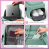 Set troler cabina si rucsac Quasar & Co.®, 55x38x21cm/43x30x20-28 cm, bagaj de mana, troller cu rucsac calatorie avion, Priority Pack-LINE, ABS/pes, turcoaz [11]