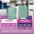 Set troler cabina si rucsac Quasar & Co.®, 55x38x21cm/43x30x20-28 cm, bagaj de mana, troller cu rucsac calatorie avion, Priority Pack-LINE, ABS/pes, turcoaz [14]