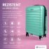 Set troler cabina si rucsac Quasar & Co.®, 55x38x21cm/43x30x20-28 cm, bagaj de mana, troller cu rucsac calatorie avion, Priority Pack-LINE, ABS/pes, turcoaz [7]