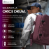 Rucsac bagaj de mana avion Quasar & Co.®, extensibil 43x30x20-28 cm, rucsac calatorie/voiaj multifunctional, impermeabil, compartiment pantofi, compartiment laptop, sistem agatare pe troler, pretabil drumetii/scoala, cu USB, textil, ATLAS, visiniu [13]