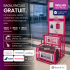 Rucsac bagaj de mana avion Quasar & Co.®, extensibil 43x30x20-28 cm, rucsac calatorie/voiaj multifunctional, impermeabil, compartiment pantofi, compartiment laptop, sistem agatare pe troler, pretabil drumetii/scoala, cu USB, textil, ATLAS, visiniu [5]