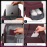 Rucsac bagaj de mana avion Quasar & Co.®, extensibil 43x30x20-28 cm, rucsac calatorie/voiaj multifunctional, impermeabil, compartiment pantofi, compartiment laptop, sistem agatare pe troler, pretabil drumetii/scoala, cu USB, textil, ATLAS, visiniu [6]