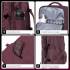 Rucsac bagaj de mana avion Quasar & Co.®, extensibil 43x30x20-28 cm, rucsac calatorie/voiaj multifunctional, impermeabil, compartiment pantofi, compartiment laptop, sistem agatare pe troler, pretabil drumetii/scoala, cu USB, textil, ATLAS, visiniu [7]