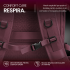 Rucsac bagaj de mana avion Quasar & Co.®, extensibil 43x30x20-28 cm, rucsac calatorie/voiaj multifunctional, impermeabil, compartiment pantofi, compartiment laptop, sistem agatare pe troler, pretabil drumetii/scoala, cu USB, textil, ATLAS, visiniu [8]