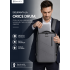 Rucsac Quasar & Co.®, bagaj de mana avion, multifunctional, extensibil, impermeabil, compartiment laptop, sistem agatare pe troler, rucsac calatorie/voiaj pretabil drumetii/scoala, piele ecologica, VEGA, gri [7]