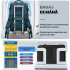 Rucsac voiaj, Quasar & Co.®, bagaj mana avion extensibil 43x30x20-28 cm + husa haine + sac rufe + trusa calatorie, rucsac calatorie multifunctional, impermeabil, compartiment pantofi, compartiment laptop, sistem agatare pe troler, textil, petrol/gri [5]