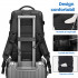 Rucsac voiaj, Quasar & Co.®, bagaj mana avion extensibil 43x30x20-28 cm + trusa cosmetice cu carlig + trusa calatorie, rucsac calatorie multifunctional, impermeabil, compartiment pantofi, compartiment laptop, sistem agatare pe troler, textil, negru/negru [6]