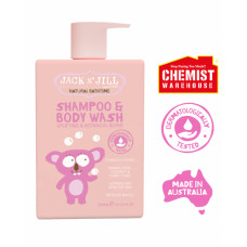 Sampon gel de dus pentru copii si piele sensibila Pink, 300ml - Jack n Jill Sampon gel de dus pentru copii si piele sensibila Pink, 300ml - Jack n Jill